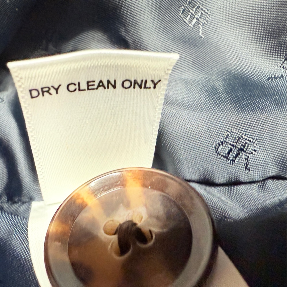 Like New! Banana Republic blue white gingham trench with belt size Large - Picture 10 of 15